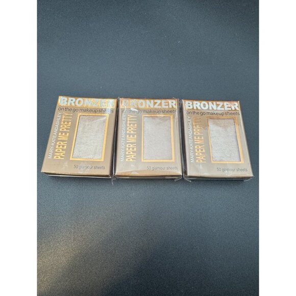 3 Mary-Kate & Ashley Paper Me Pretty Bronzer Makeup Sheet Pks Natural Beauty#815 - Picture 1 of 2